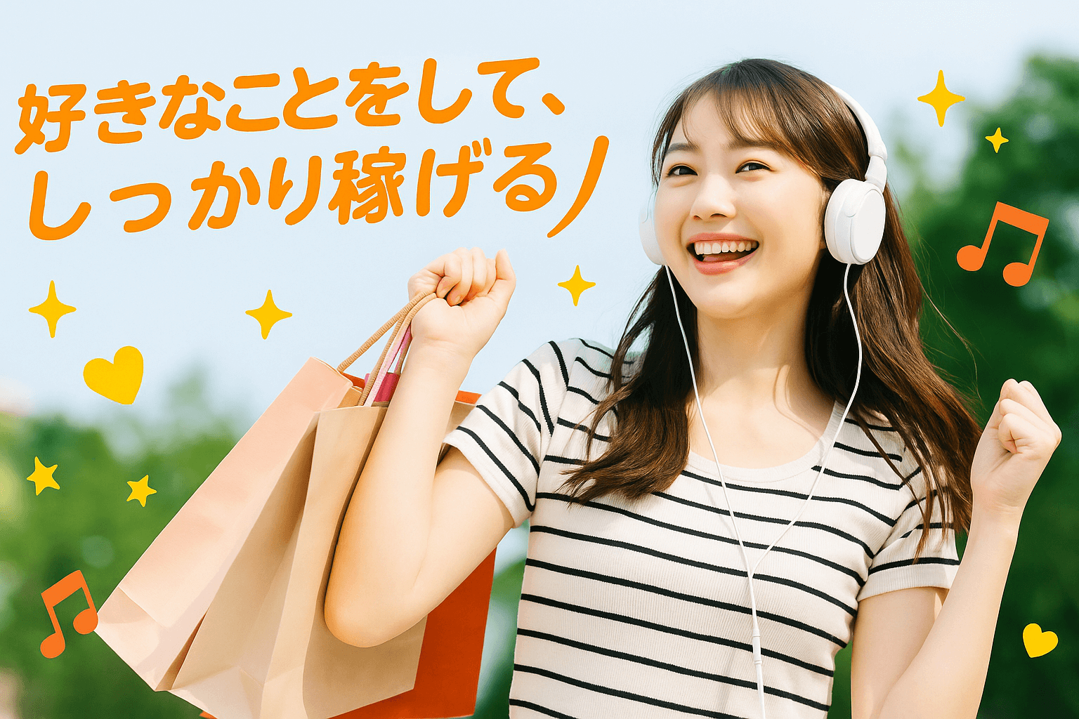 ショッピングや趣味を楽しむ女性 チャットレディで自由な働き方